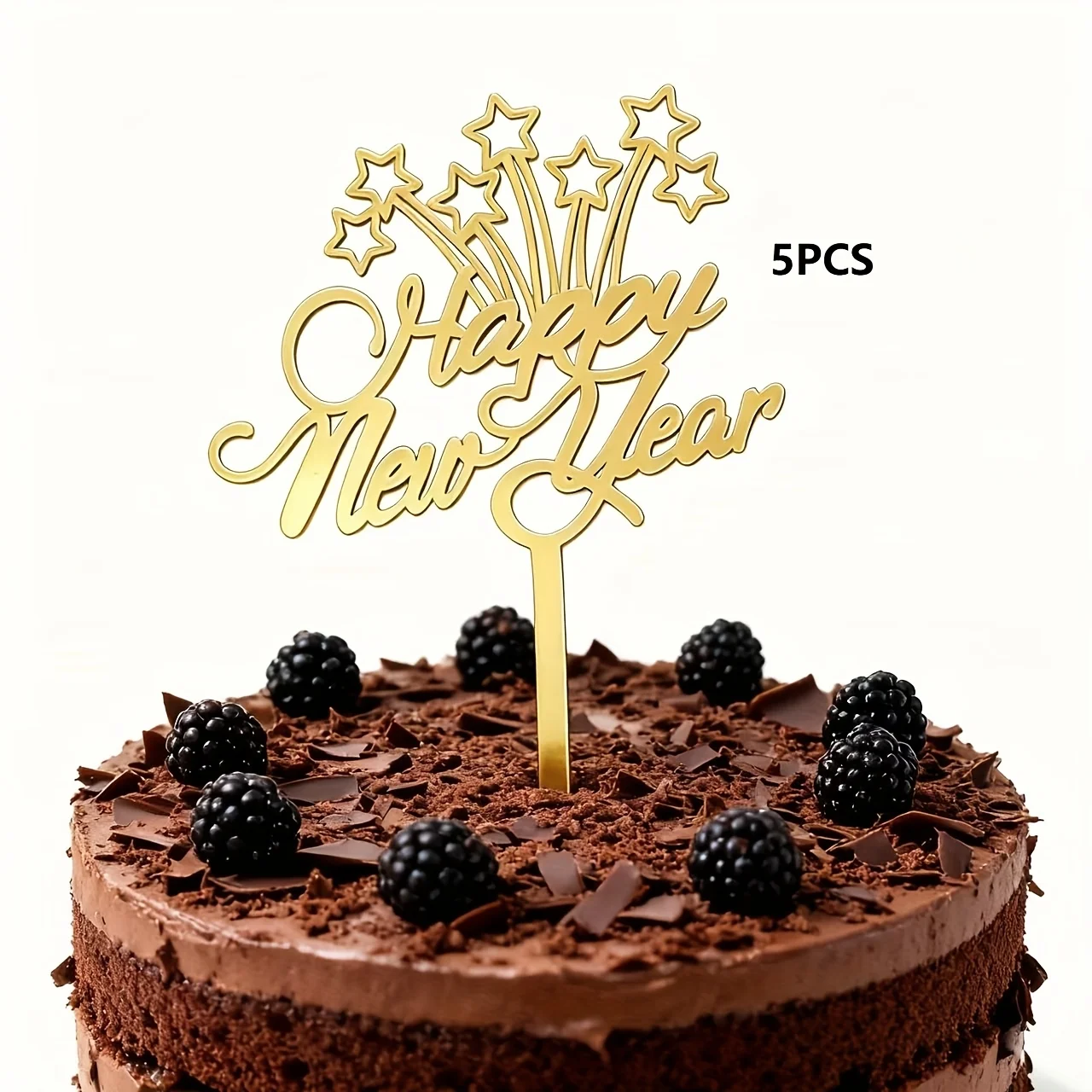 5 stücke Neue Jahr Kuchen Topper Frohes Neues Jahr Cupcake Topper Dekoration Flaggen Backen Weihnachten Party Hochzeit Geburtstag DIY 2026 Dekoration
