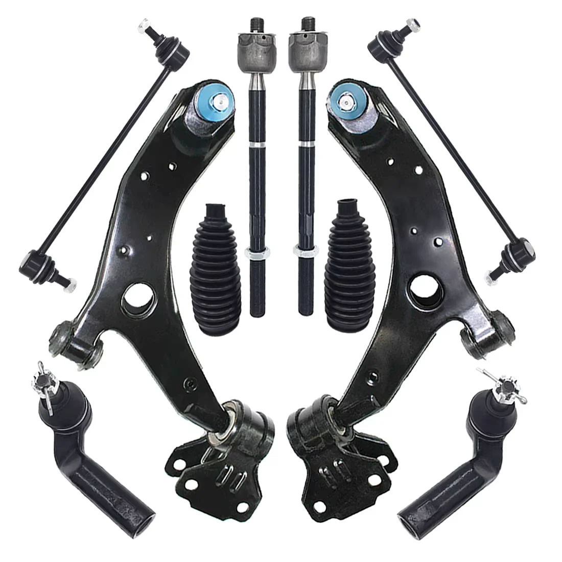 

AzbuStag 10Pcs Front Lower Control Arm Tie Rod Boot Sway Bar End Link Suspension Kits for Mazda 3 2010 2011 2012 2013 K621271