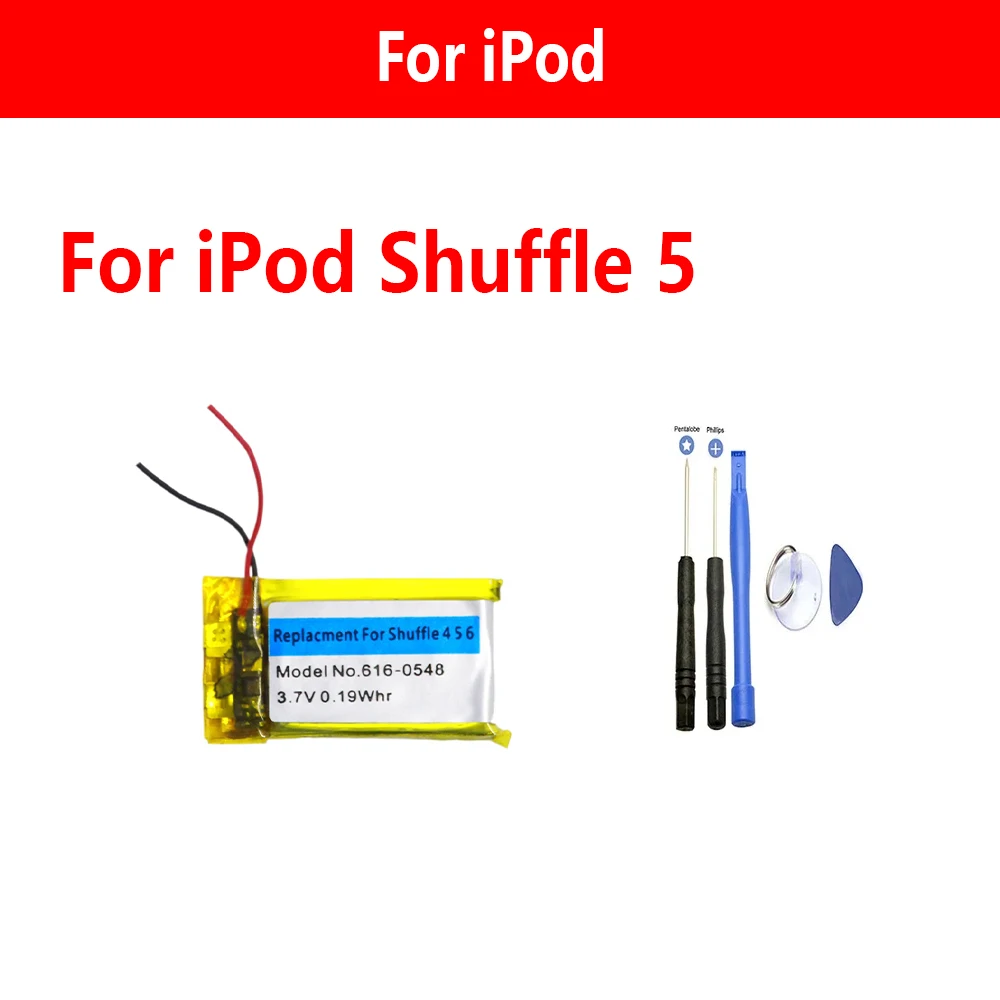 ISUNOO Ersatzakku für iPod Shuffle 1 2 3 4 5 6 7 1. 2. 3. 4. 5. 6. Generation 616-0274 616-0278 A1112 A1373 A1204 A1271 – Detail 6