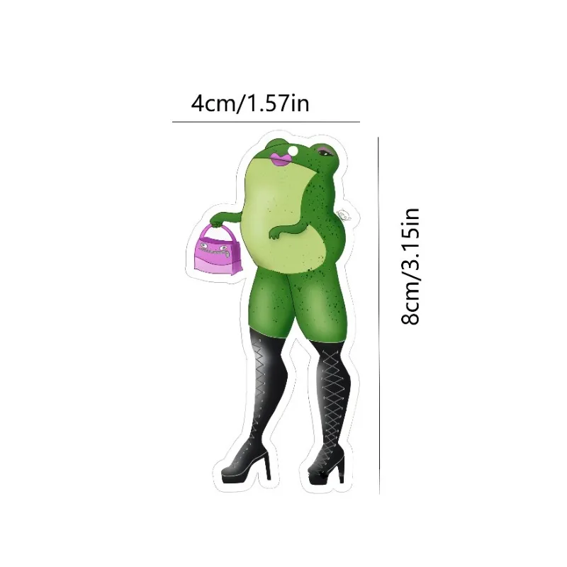 Car Air Freshener Stylish Fashion Frog Character Hanging Scent Card for Car Interior Decor Rearview Mirror Ornament Gift