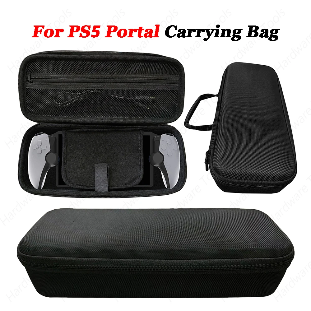 

For PS5 Portal EVA Carrying Case Storage Bag Portable Protective Bag with Mesh Pocket for PlayStation 5 Portal Gaming Accessory