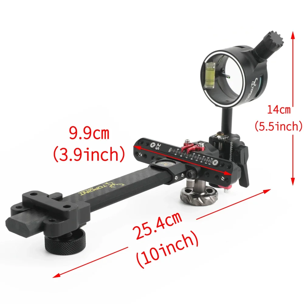 TX9610 Archery Compound Bow Sight 4X 6X 8X Carbon Rod 0.019\