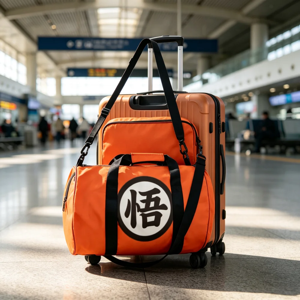 New Dragon Ball Z Travel Bag Anime Figure Large Capacity Backpack Rainproof Cloth Gym Bags Outdoor Camping Printed Luggage Bags