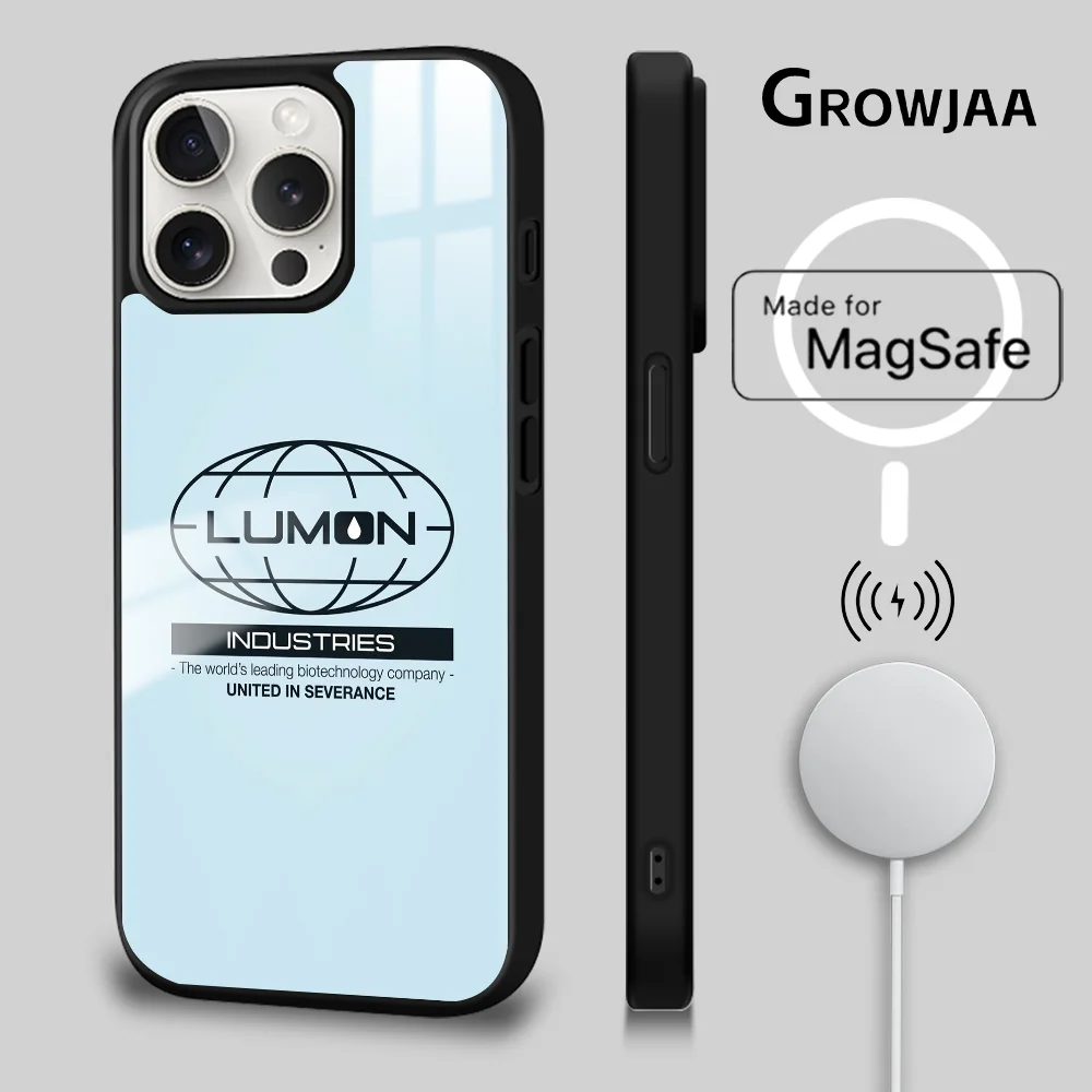 

Phone Case L_LuMon S_SeveRanceS For iPhone 16 15 14 13 12 11 Pro Max Plus Mini Magsafe Mirror Wireless Magnetic Cover