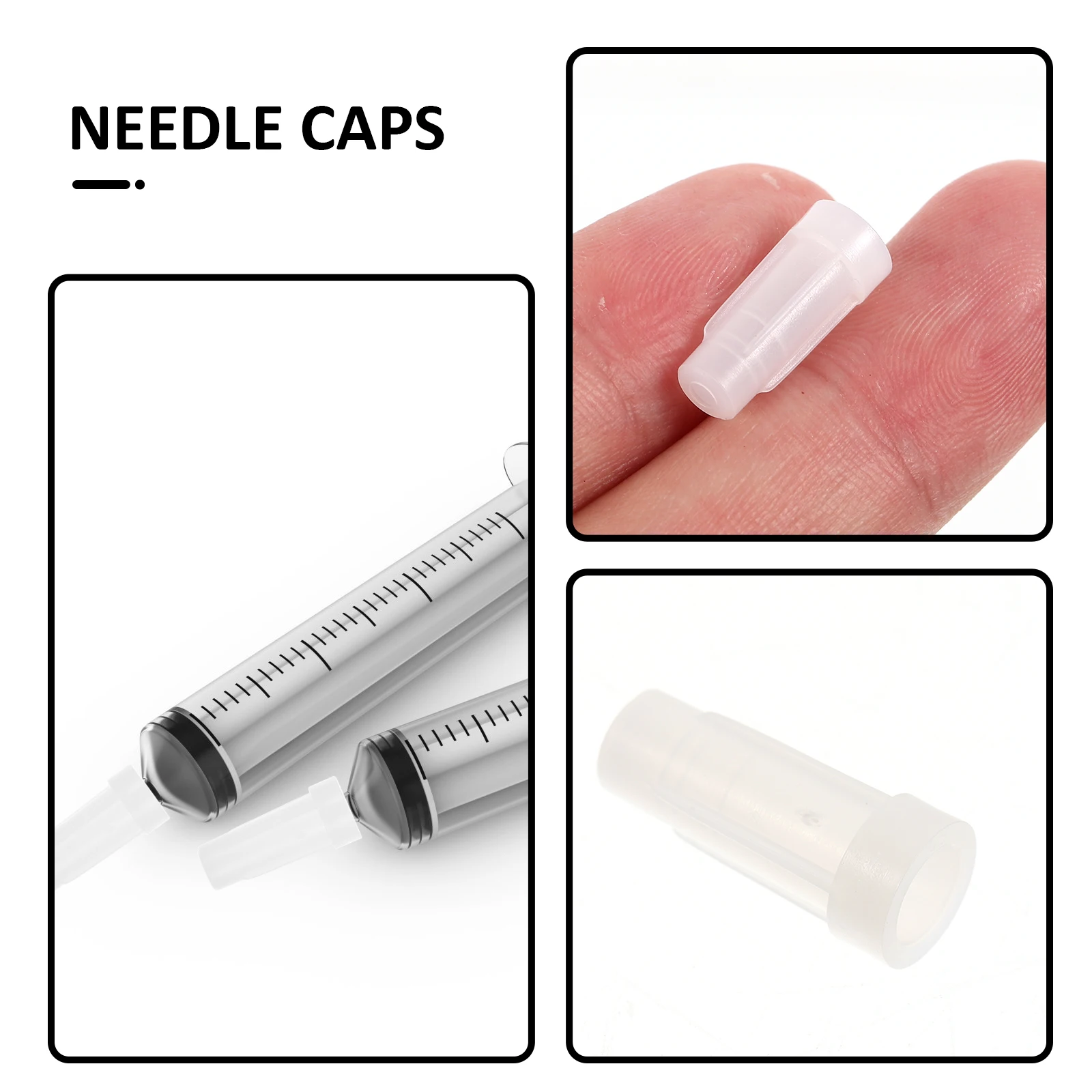 

200pcs Universal Injector Tip Caps Leak-Proof Reusable Plastic Sealing Caps For Glues Adhesives Solder Paste Dispensing Needles