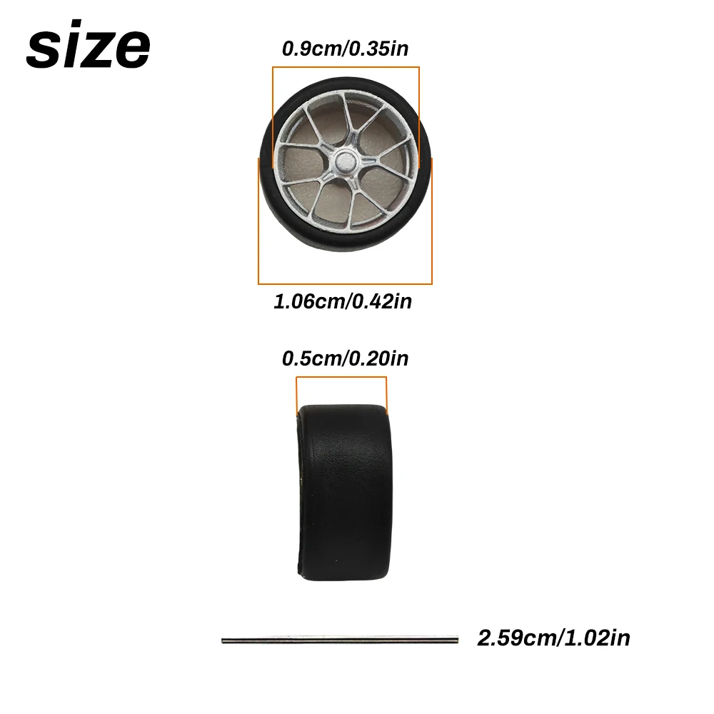 1:64 مقياس نموذج عجلات السيارة الحافات 4 قطعة 1 مجموعة ثلاثية الأبعاد المطبوعة الراتنج الحافات مع الإطارات المطاطية للعجلات الساخنة MINI GT Tomica JDM ترقية السيارة #3