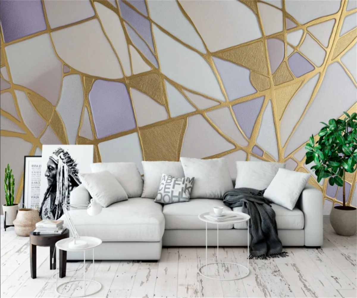 beibehang Customized modern new abstract lines Nordic sofa simple background papel de parede wallpaper wall papers home decor
