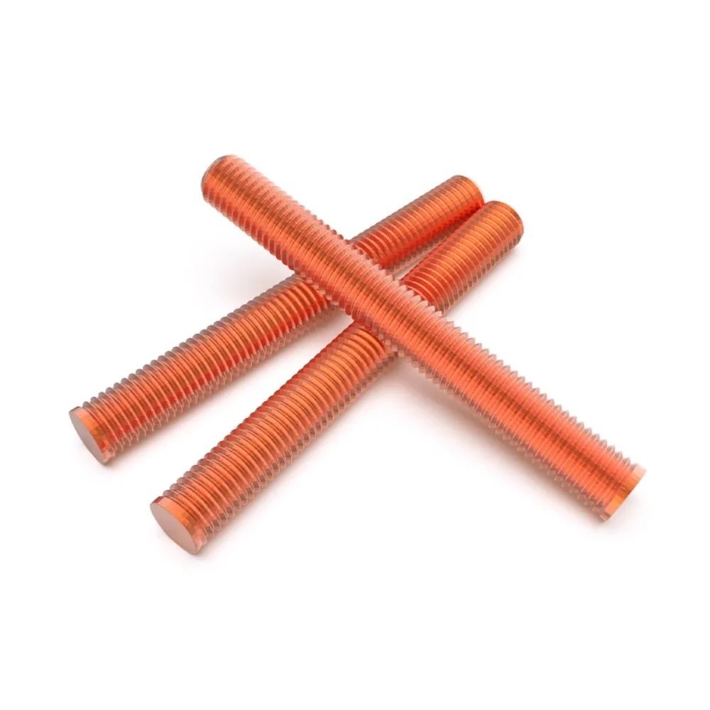 M4/5/6/8/10/12 X Length 30-250mm Pure Copper Full Thread Screw Rod Electric Conduction for Strong Connections