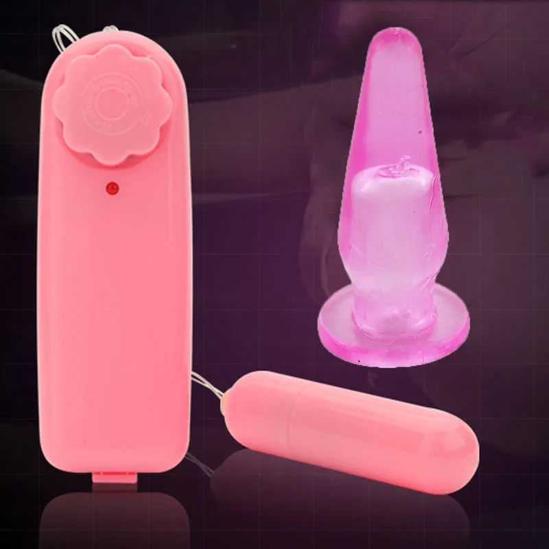 Vibrador de huevo para masturbación de niña, palo de masaje con tapón Anal y punto G, vibrador de clítoris con control remoto, Juguetes sexuales AV para Orgasmo