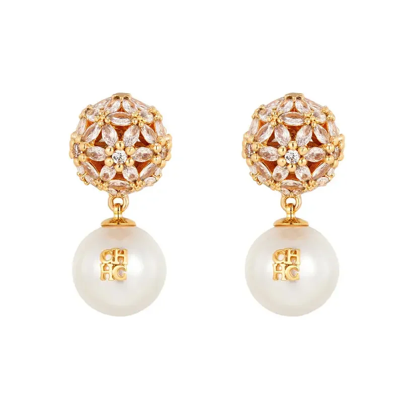 CH Series Cosplay Accessories Pearl Crystal Drop Double-Layer Design Multiple Colors Available Ladies Horror Costume Props
