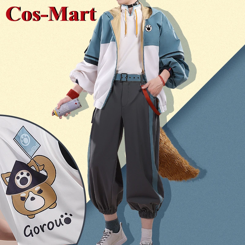 Cos-Mart Game Genshin Impact Gorou Cosplay Costume Fashion Modern Apparel Handsome Uniform Activity Party Role Play Clothing