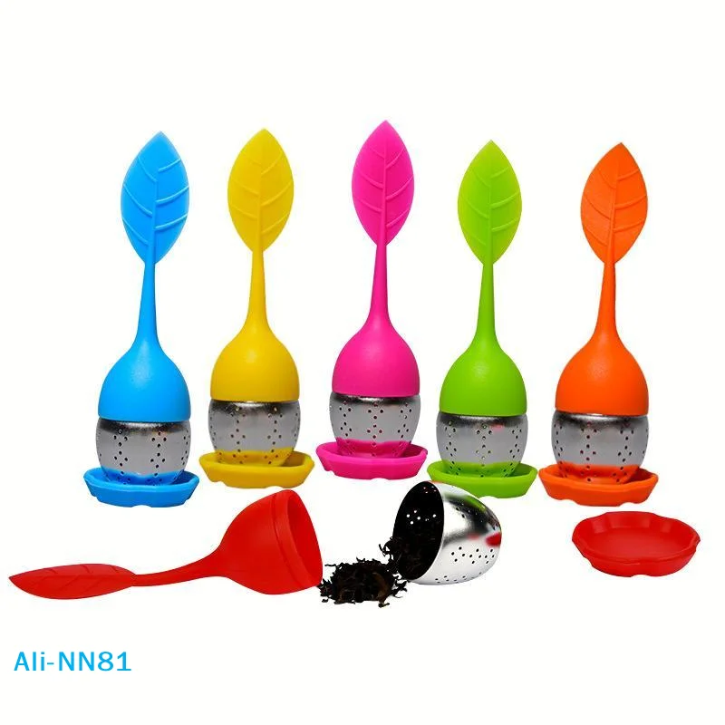 【N】Tea Strainers Tea Infusers Teaware High Temperature Resistance Silicone Filters Scented Tea Tools Cute Leaf Teaware