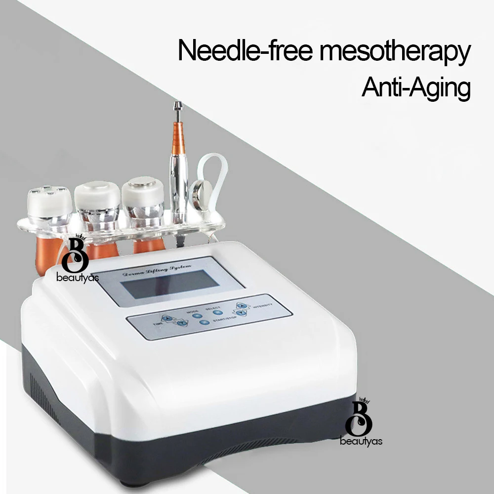 

5 in 1 Body and Facial Mesotherapy Machine No-needle Skin Care Beauty Device EMS Electroporation Anti-aging Face Lift Tightening