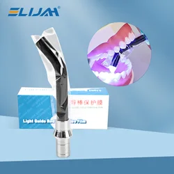 200pcs/Box Denspay Dental Supplier Disposable Light Guide Rod Protective Film Sheath Sleeve Cover 18*67MM For Curing Light