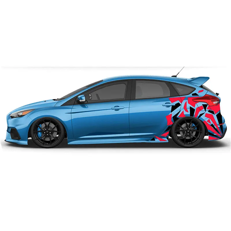 Forma angolare per adesivo per auto accessori esterni decorazione Kit mimetico laterale Wrap Camo Tuning Styling decalcomania in vinile impermeabile