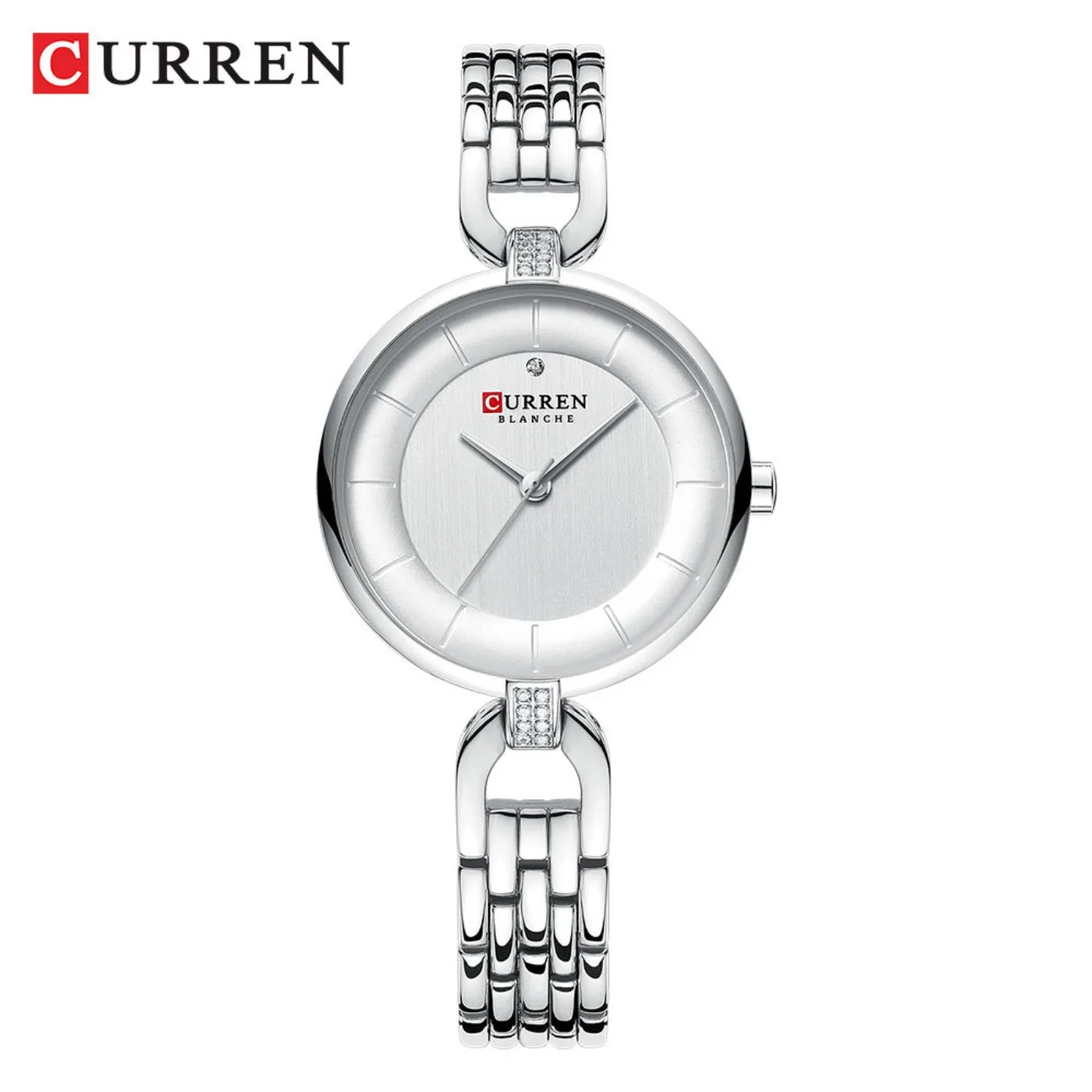 Women Watch CURREN Luxury Brand Fashion Casual Ladies Quartz Wristwatch Rose Gold Stainless Steel Mesh Dress Clock for Girl view 4