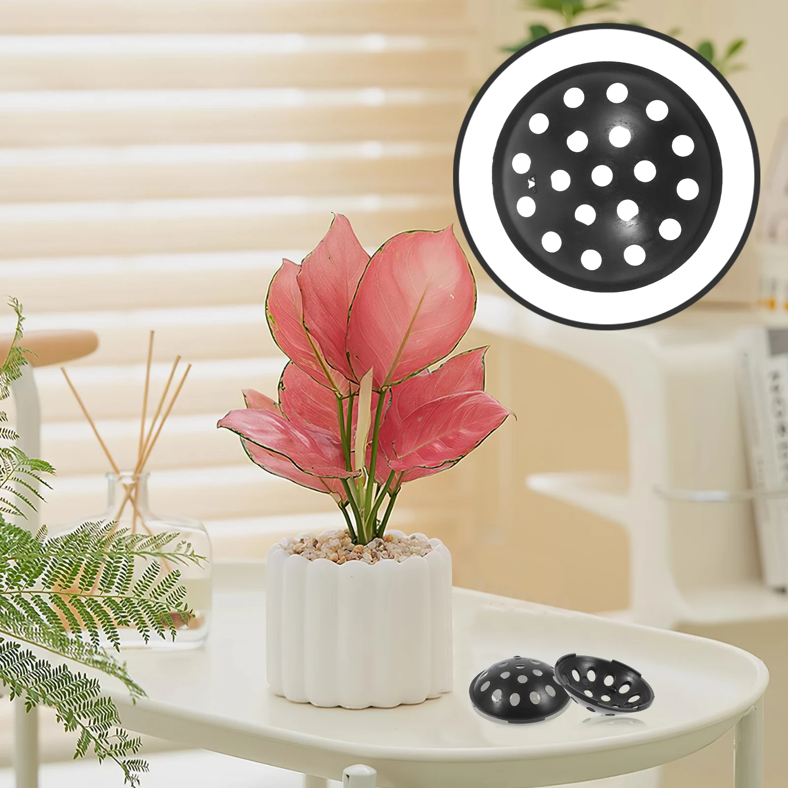 แผ่นตาข่ายระบายอากาศสำหรับกระถางต้นไม้ 10 ชิ้น สำหรับบอนไซ ไม้อวบน้ำ แผ่นรองกันน้ำ ระบายอากาศ สำหรับปลูกต้นไม้ อุปกรณ์เสริมสำหรับกระถางต้นไม้