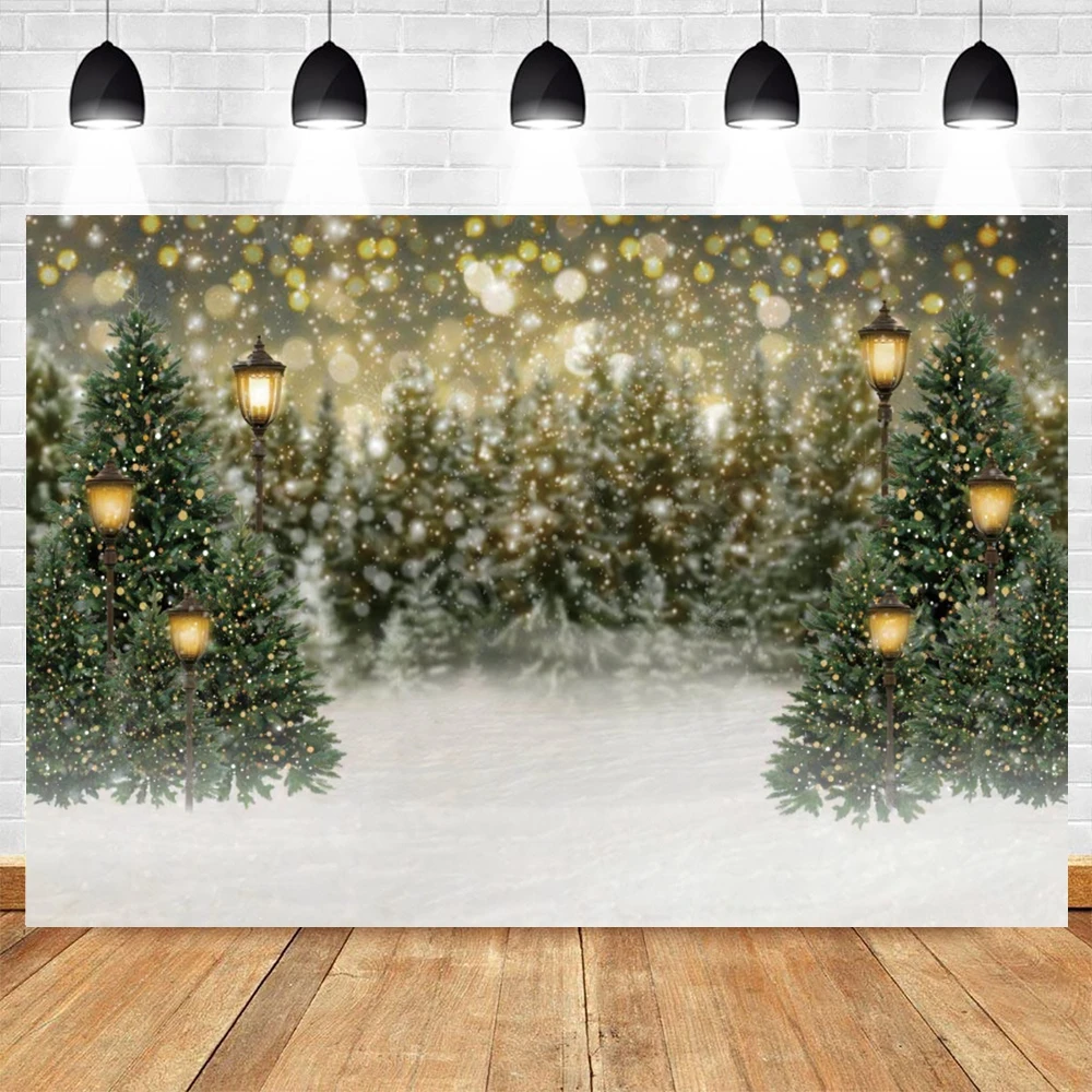 Зимний лес фон белая снежинка Рождество детский душ фотография фон вечерние Декор фотосессия набор для фотостудии