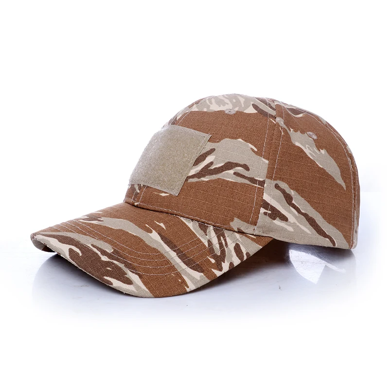 Desert Tiger Stripe Camouflage Baseball Cap for Men US Army Camo Hat Hunting Accessories Adjustable