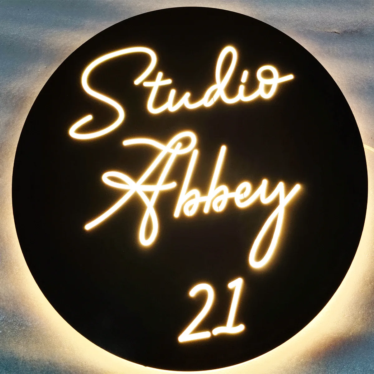 Custom Hollow LED Light Box Stainless Steel Backlit Luminous Sign Titanium Crystal Base Door Head Advertising Sign Door Plates