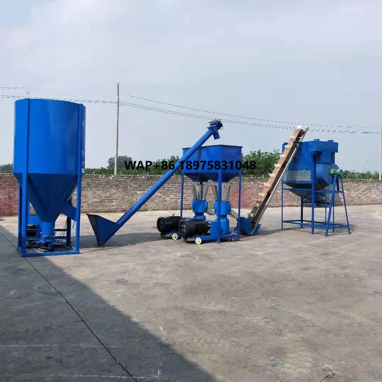 3000 Kg/h Pig Cattle Chicken Poultry Livestock Feed Processing Equipment