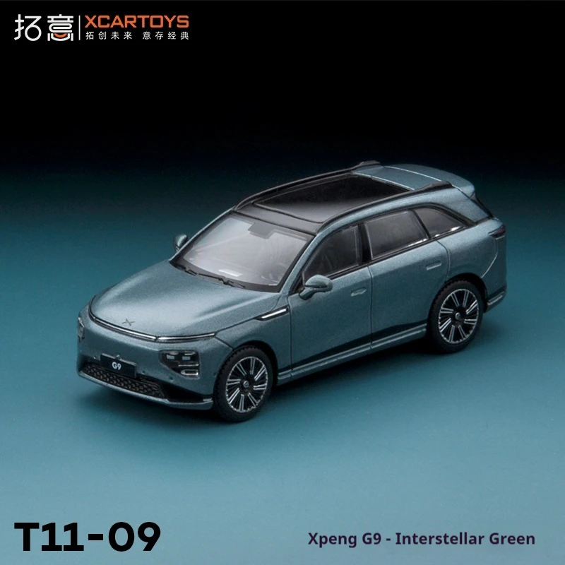 XCARTOYS Model Samochodu Odlewany ze Stopu Metali w Skali 1/64, Zielony Interstellarny Miniaturowy Pojazd Kolekcjonerski, Nie Sterowany Radiem