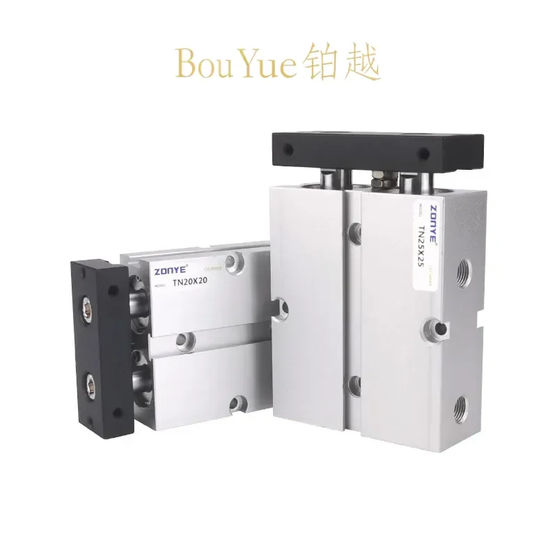 for TDA TN Double Shaft Double Rod Cylinder 10 16 20 25 32 Bore Stroke 10 20 30 40 50 100 150 200S Pneumatic Air Cylinder