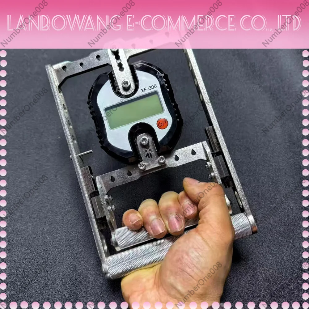 Digital Hand Dynamometer 300kg Max, Grip Strength Tester with Adjustable Handles, Aluminum Alloy Body for Fitness Home Gym