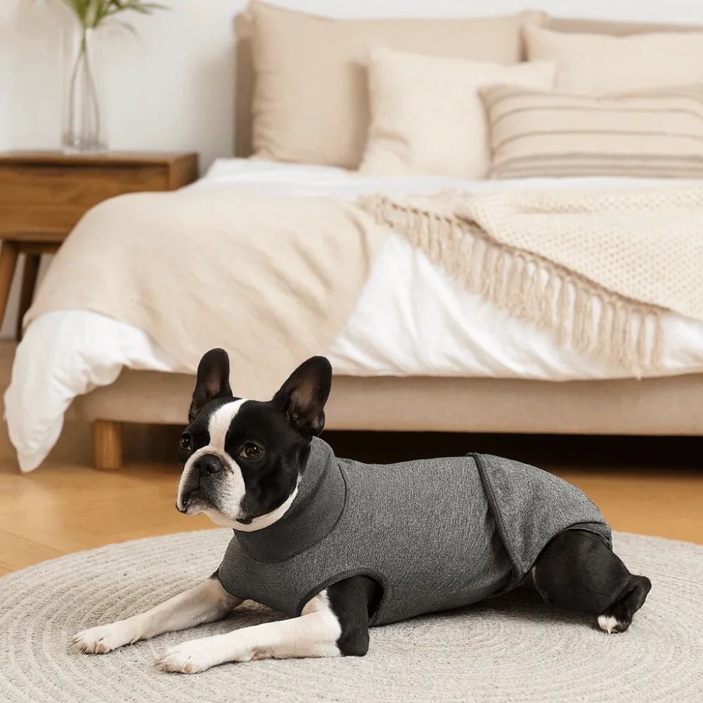 

Эластичный костюм для восстановления собаки, моющийся дышащий брюшной бинт для собак, регулируемое удобное нижнее белье для домашних животных, защита ран