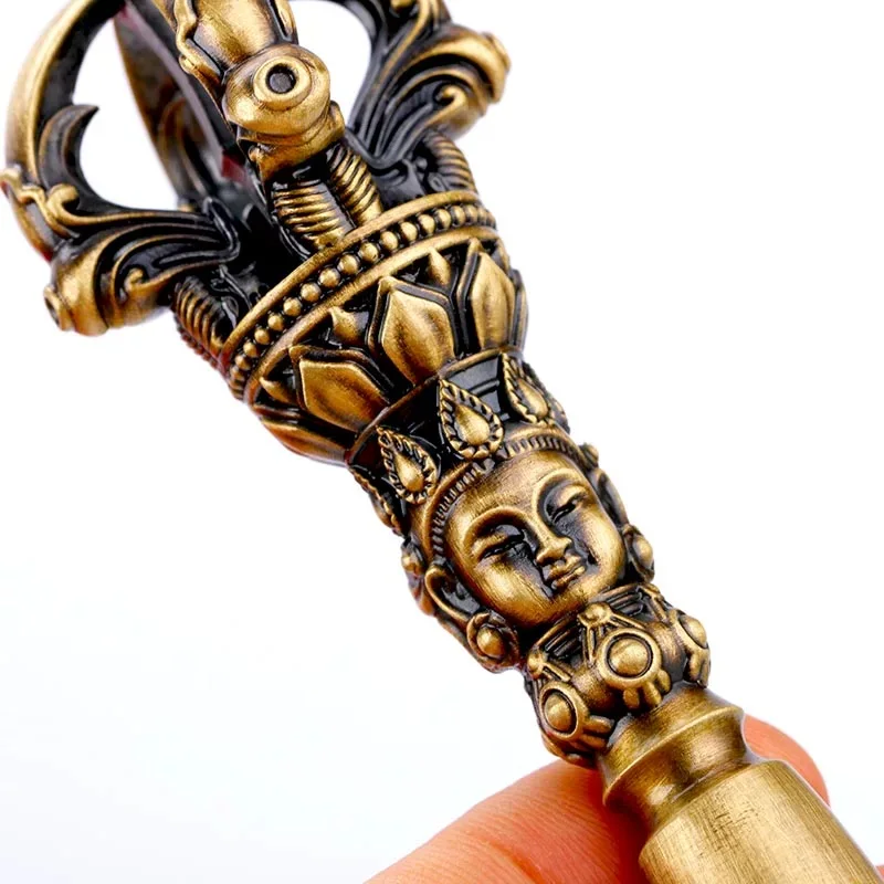 Handmade Vajra Brass Nine-Section & Five-Section Tibetan Buddhist Ritual Object for Spiritual Practice And Meditation
