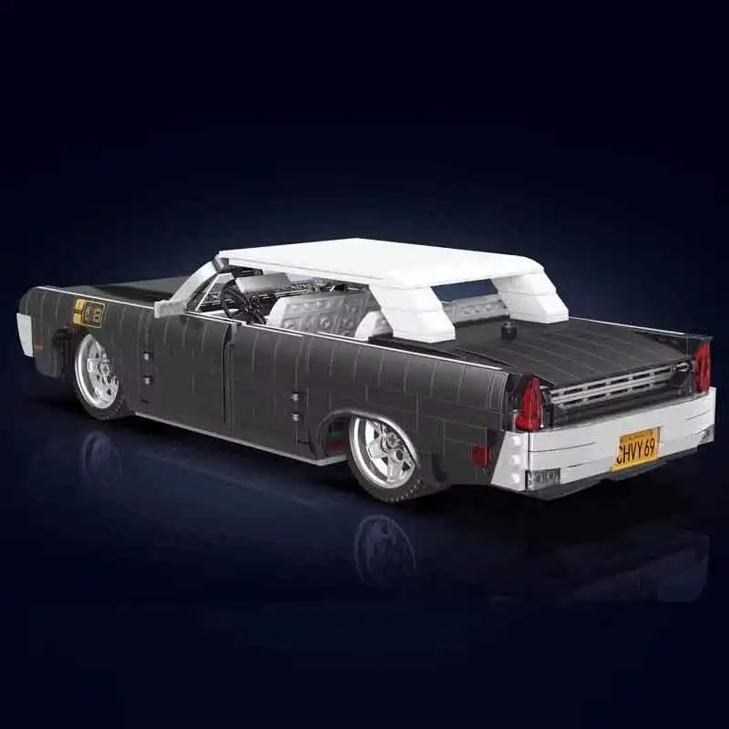 Mould King 10118 Retro Mechanical Sports Car Building Blocks Bricks, DIY Car Model, Practical Christmas Gift for Model Enthusias