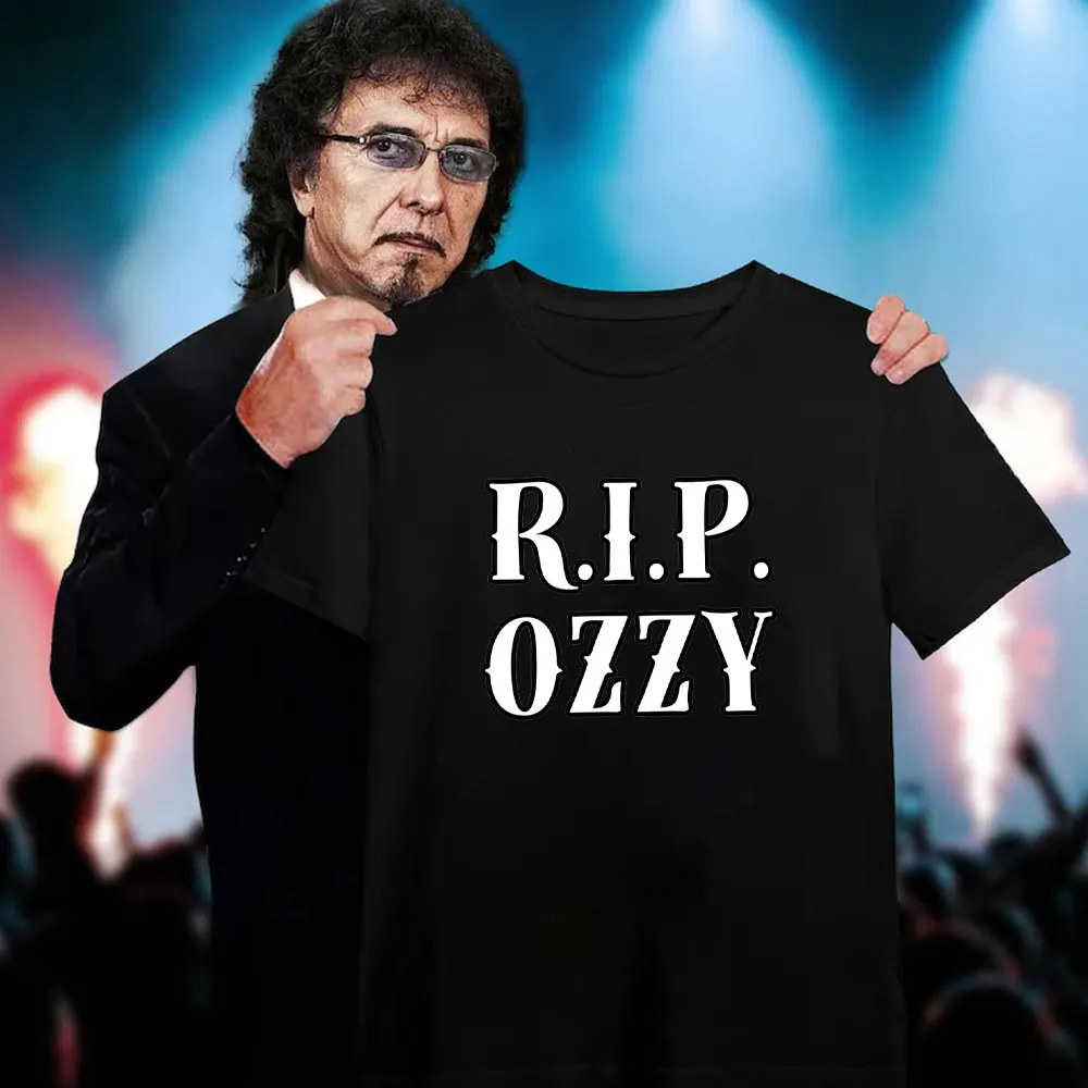تي شيرت مزق Ozzy Osbourne في ذكرى 1920-2025 قميص أمير الظلام جرافيك تي شيرت القوطية روك مروحة هدية الصيف القطن تي شيرت