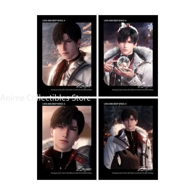 

4 шт., закладка для карт «Любовь и глубокое пространство», аниме, 3-дюймовая маленькая открытка, ломо, канцелярские принадлежности, студенческий подарок