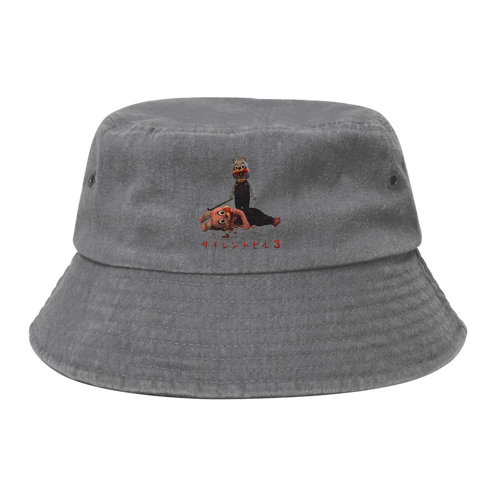 Spring Picnic Headwear BLUE ROBBIE WINS! Silent Hill Bucket Hat Unisex Sun Hats  Bob Packable Fishing Fisherman Caps Hiking