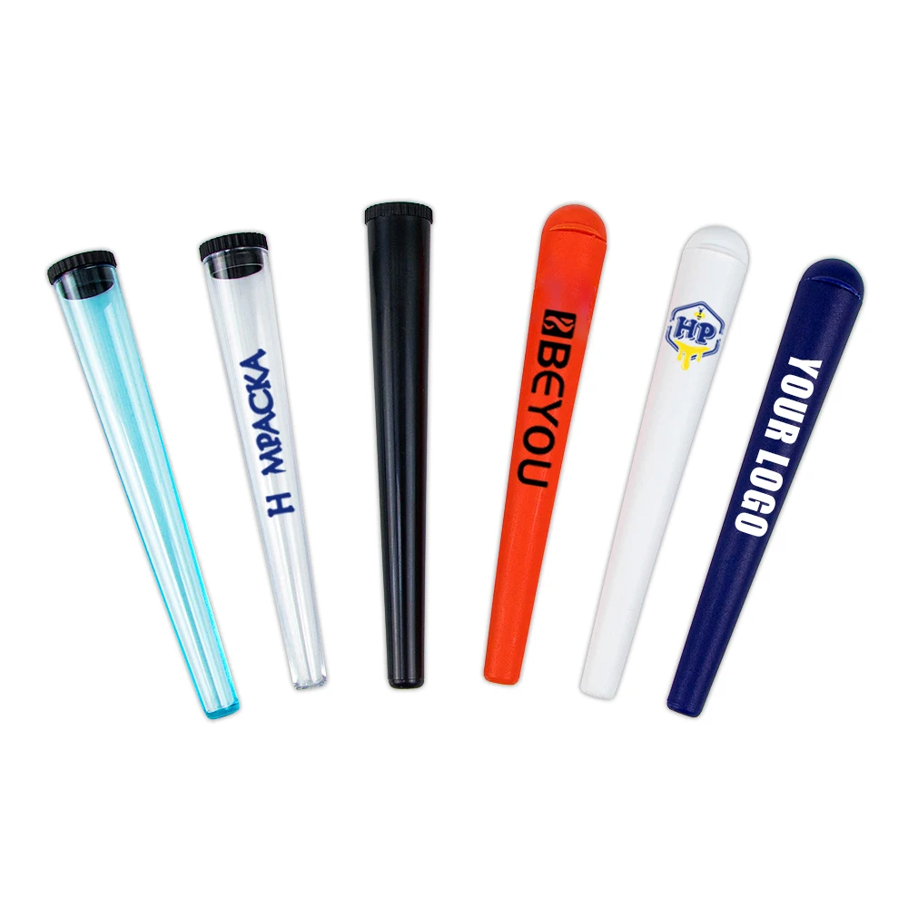 Joint Pop Top Plastic Tube Vial Bottles Food Grade Containers Pocket Size 115mm 120mm Customize Logo