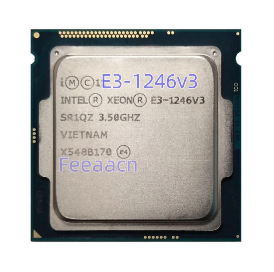 Usado Xeon CPU E3-1246V3 SR1QZ  3.50GHZ 4núcleos LGA1150 84W 22nm  E3 1246V3 processador