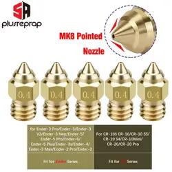 5/10PCS Point MK8 Brass Nozzle for 3d Printer Ender3 Ender5 Ender6 Ender3V2 Neo CR10 Hotend Nozzle