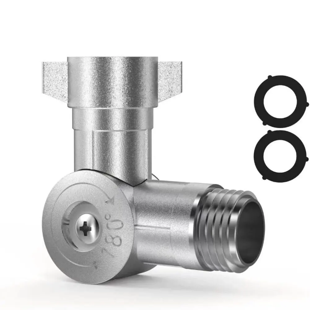 Outdoor Watering Adjustable Hose Connector 3 4 Inch Hose Fitting Easy Grip Handles High Water Pressure Resistance