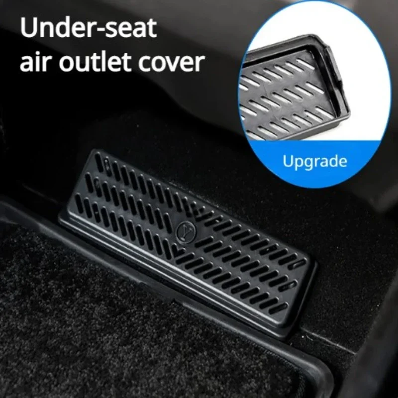 Cubierta de salida de aire debajo del asiento para Tesla Model Y/3, protección antipolvo, funda de ventilación, 2 piezas, accesorios de limpieza de coche, nuevo, 2021