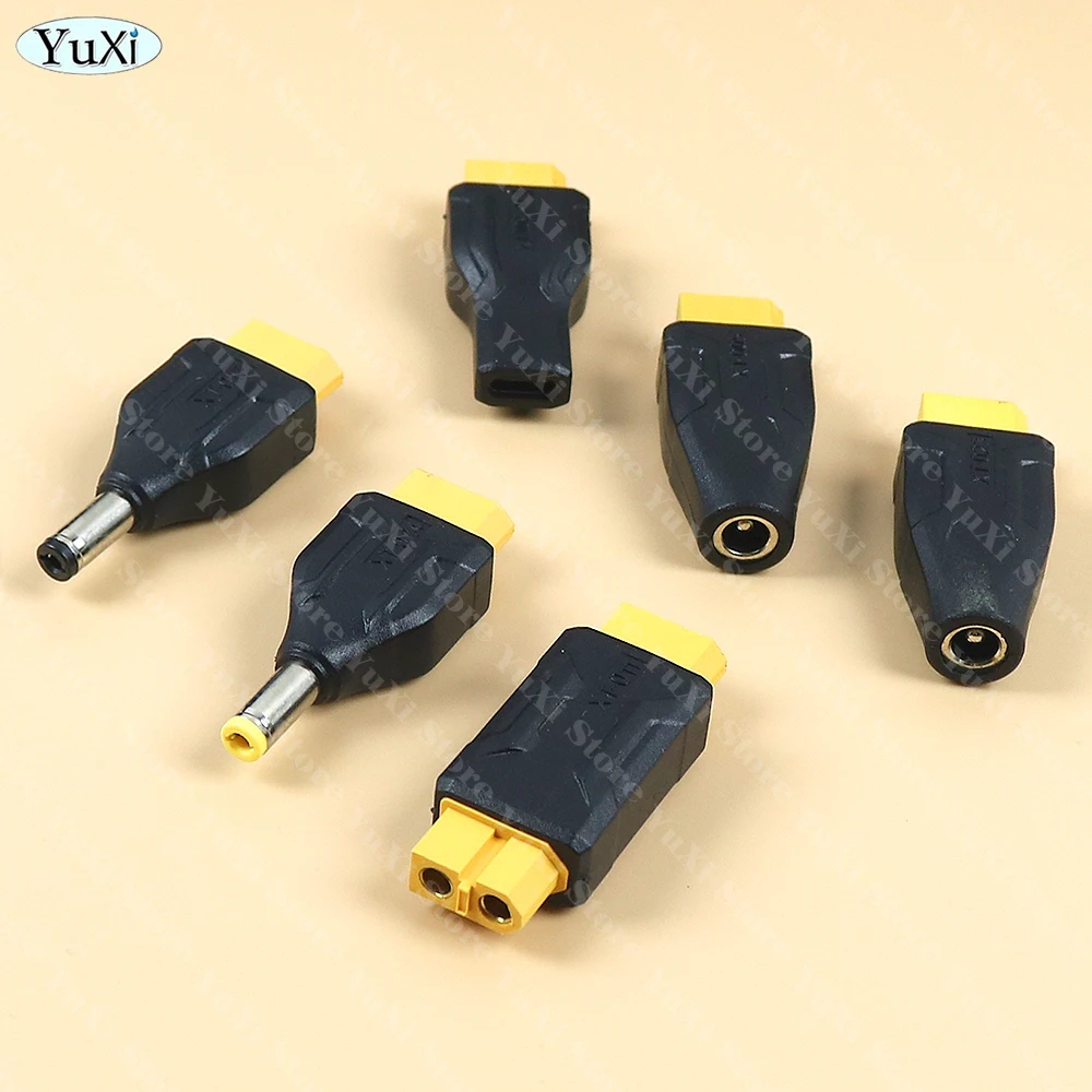 1-6pcs XT60 to Type-C DC Plug Male Female No Wire Connector Adapter XT60 to DC 5.5*2.5mm 5.5x2.1mm Connector Plugs