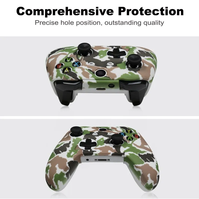 Silicone Cover For Xbox One X/Slim Controller Gamepad Rubber Skin Protective Case For Xbox One Slim Joystick Thumb Grips Caps