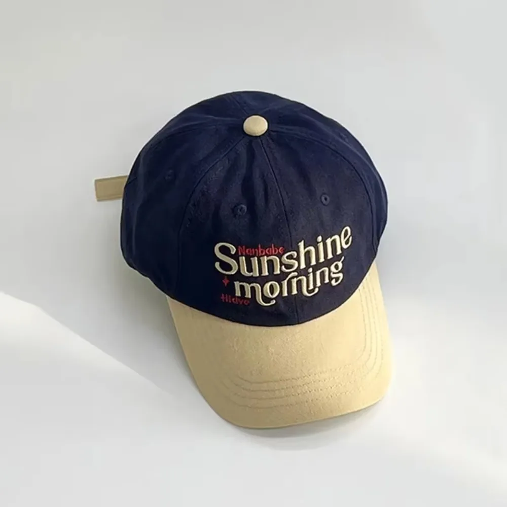 

Casual Embroidery Letter Baseball Cap Patchwork Cotton Sports Hat Sun Hat Women Men