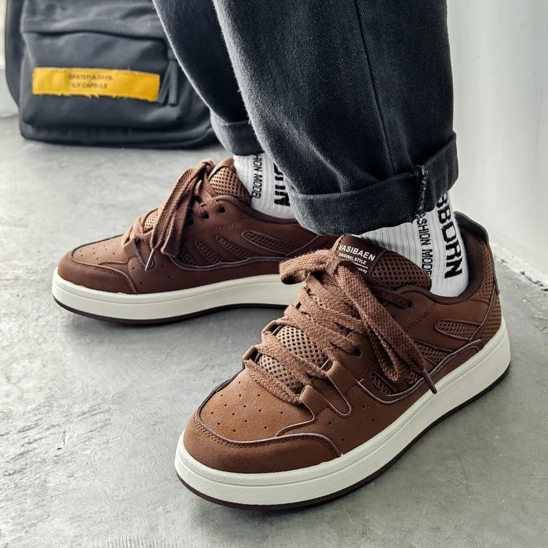 

2025 Высококачественная новая спортивная повседневная обувь с толстой подошвой в стиле ретро, модная обувь в форме хлеба, модные износостойкие кроссовки, мужская обувь