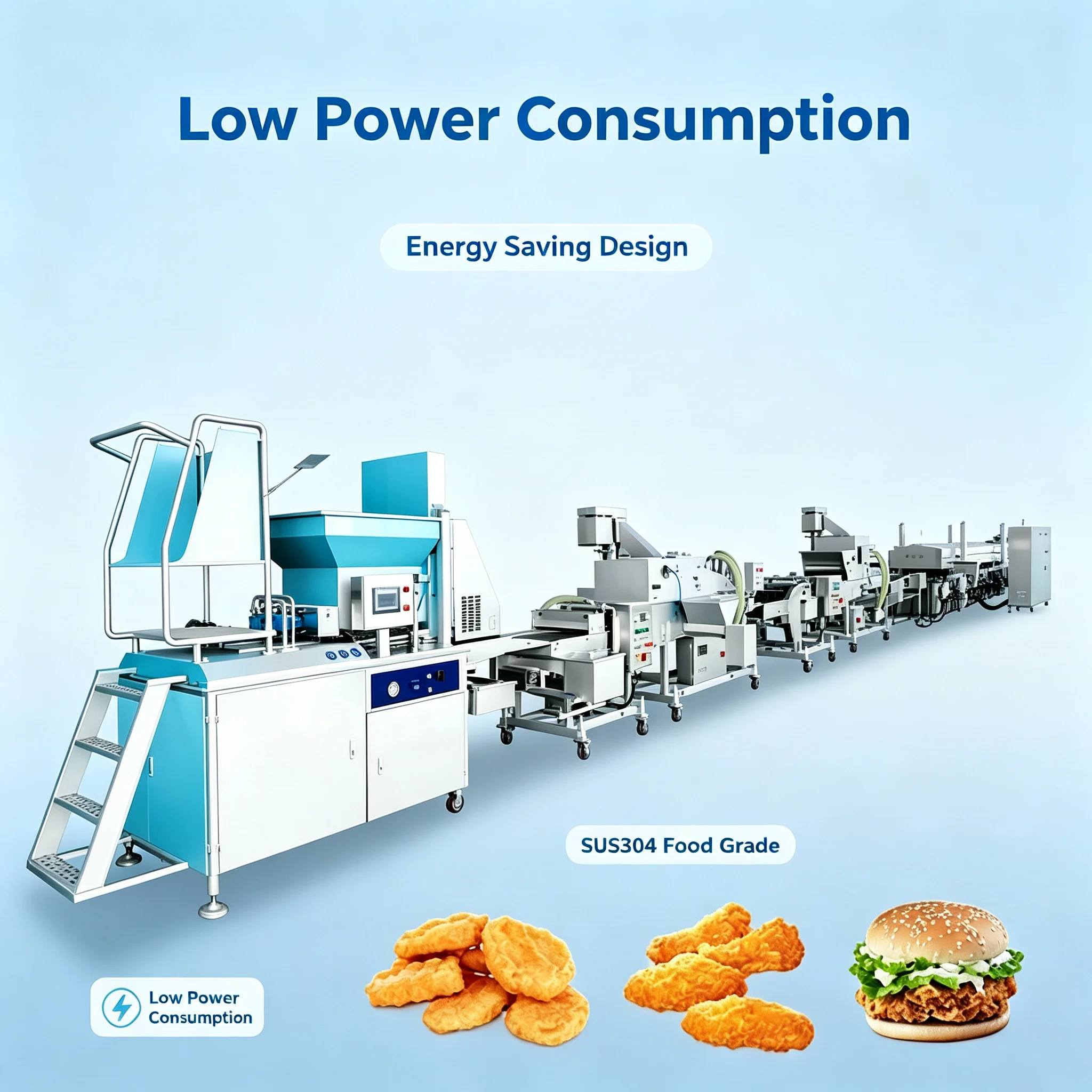 Turn‑key Complete Processing Solution for Chicken Nugget & Beef Cutlet Frozen Snack Production Workflow