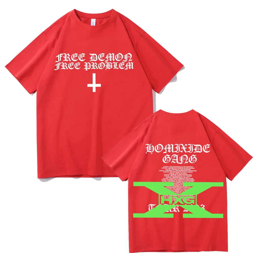 Rapper Homixide Gang Shot or Not Graphic T-shirt Playboi Carti