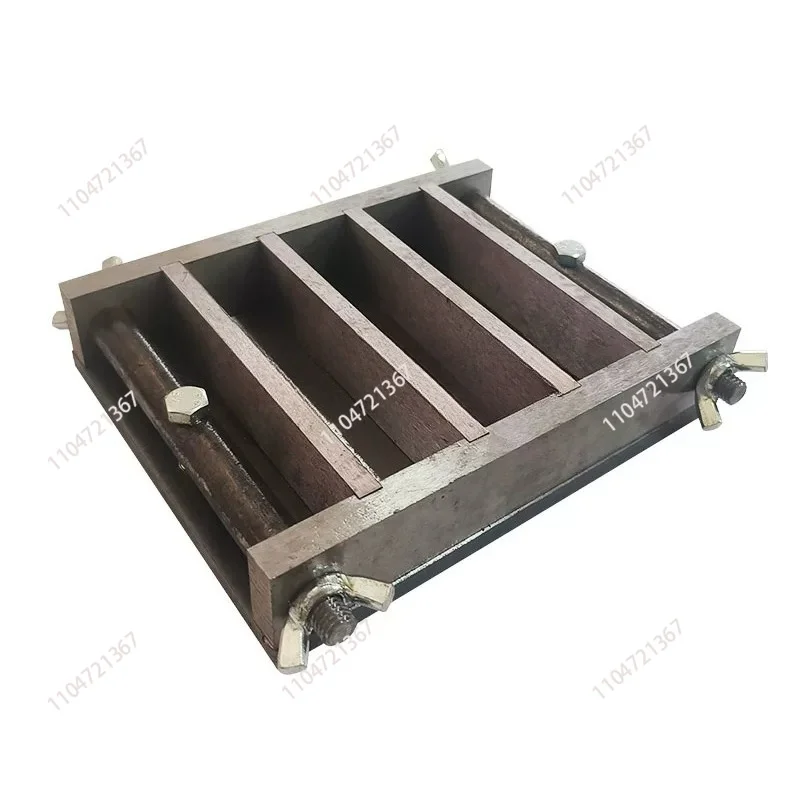 Determination of Bending Strength of Grouting Material Slurry Die 30 * 30 * 120mm Metal Test Mold Mortar Casting Triple Mold