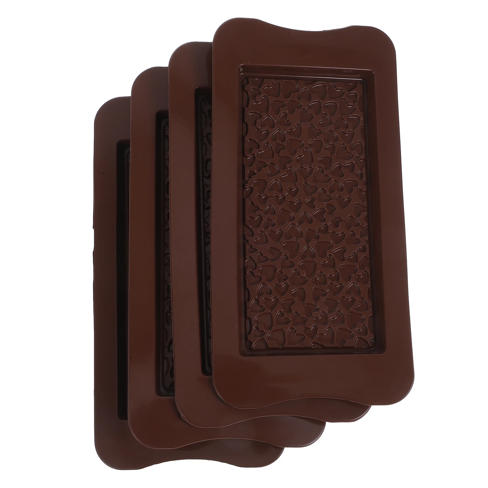

4pcs Shaped Silicone Chocolate Mold Non Stick Sweet Moulds Baking DIY Fudge Jelly Sweet Treats Cookie Pastry