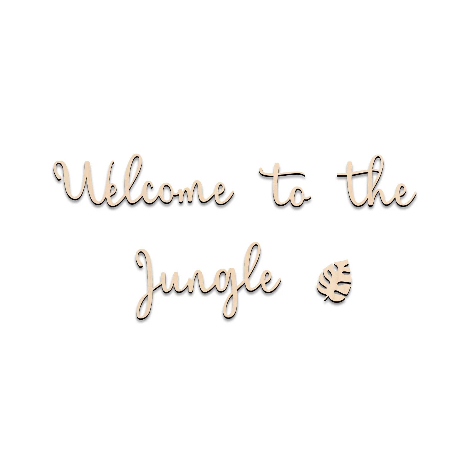 Welcome to the Jungle Wooden Sign - Kids Room Decor, Forest Nursery Wall Art, Jungle Animal Theme, Baby Shower Gift, Home Decora