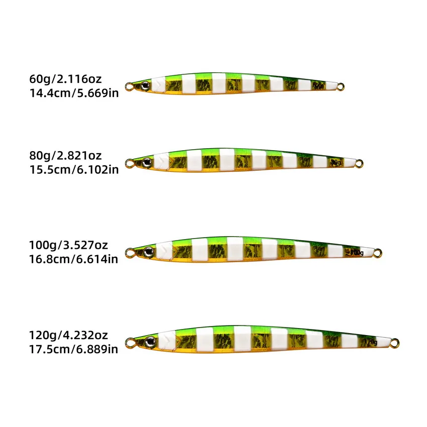 5PCS/lot Drag Metal Jig Spoon 60g- 80g-100g-120g Trolling Jigging Fish Sea Bass Hard Bait Fast Sinking Fishing Lure WobblerLure