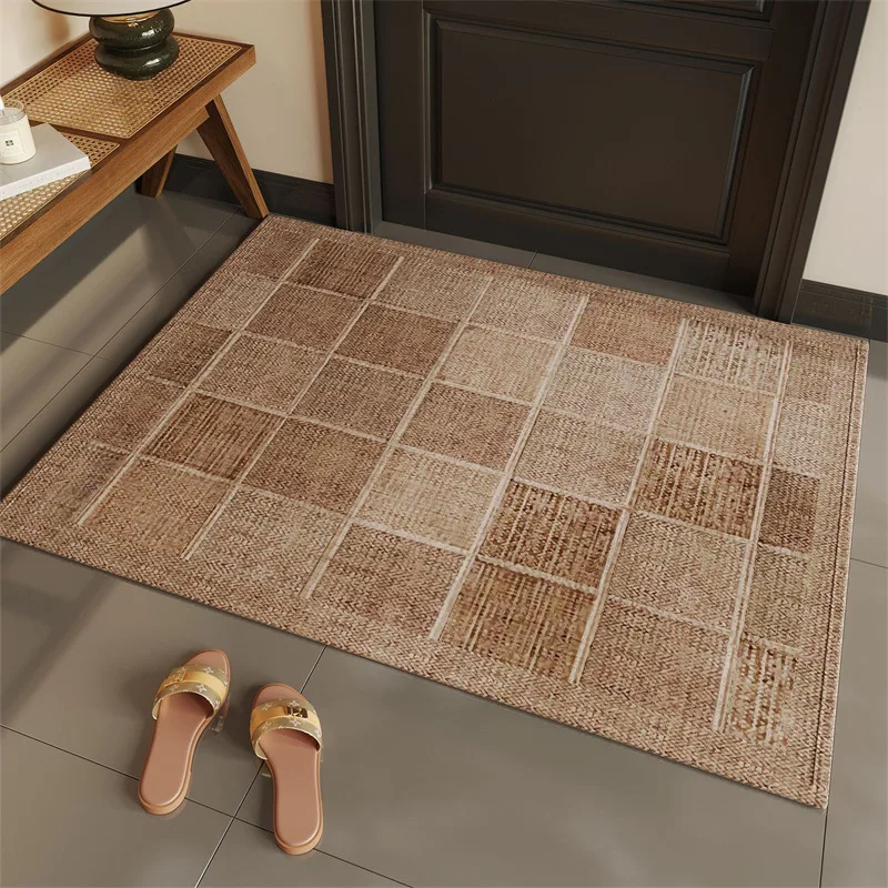 

EIFLOY-Retro Welcome Doormat, Anti-slip Foot Mat, Water Absorbent, Mud Resistant Floor Rug for Indoor and Outdoor, Drop Shipping